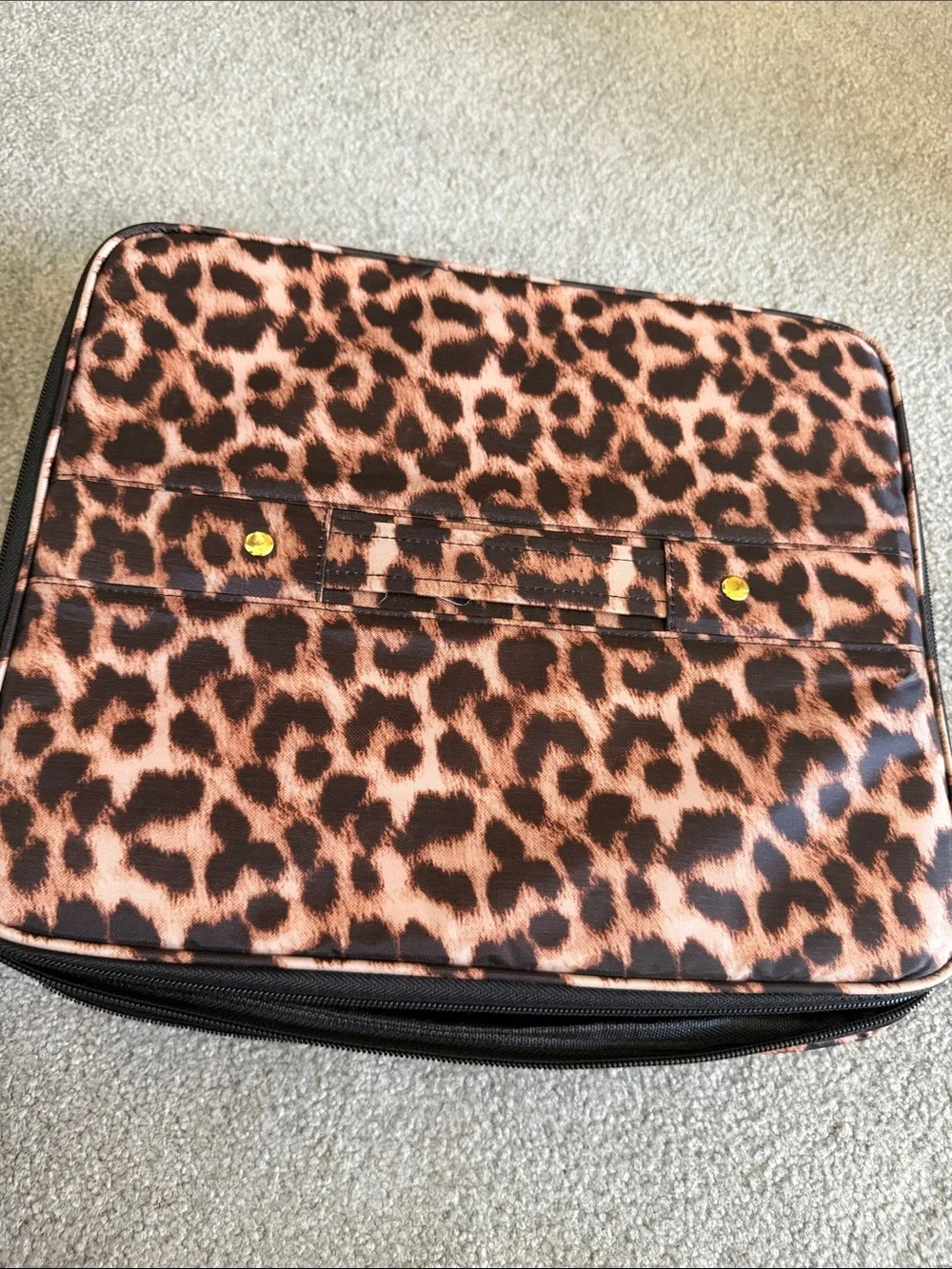 Joy Mangano Leopard Print Jewelry Organizer Storage Case